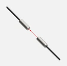 Banner PIT46U 26034 Plastic Fiber Opposed Mode Sensor, Core Dia 1 mm, 2 m Length