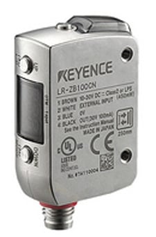 Keyence LR-ZB100CN Rectangular Self-Contained CMOS Laser Sensor, M8 Connector