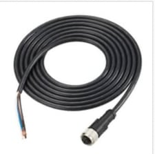 Keyence OP-87634 Laser Sensor Connector Cable, M12 Straight, 2 Long, Standard