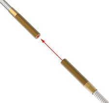 Banner IT23S 17355 Opposed Mode Individual Glass Fiber Sensor, 36 Long, 0.125