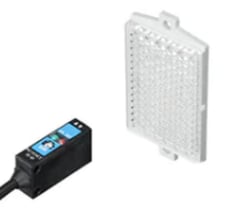 Keyence PZ-61 Photoelectric Sensor, Square Retro-Reflective Cable Type, NPN
