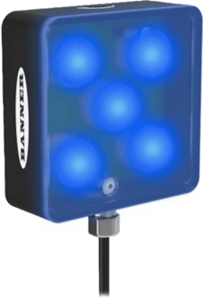 Banner LEDBA70XD5-XQ Vision Light - 70 mm Area, High Intensity, Blue