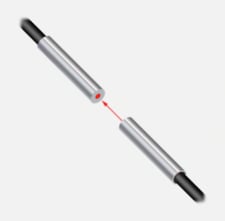 Banner PIF46U 26036 Plastic Fiber Sensor, Opposed Mode, Core Dia. 1 mm