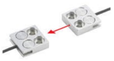 Keyence FU-51TZ Transmissive Fiber Optic Sensor Unit, 0.5 mm Optical Axis Dia