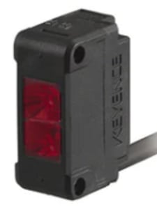 Keyence PZ-G102P Built-In Amp Photoelectric Sensor, Square Reflective Cable, PNP