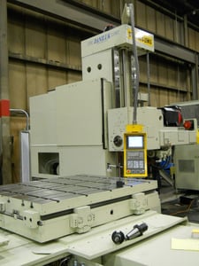 Giddings & Lewis #PC60X, 6", 30 HP, 1150 -1150 RPM, 40 automatic tool changer, Cat 50, 2 pallets, remf. 2025