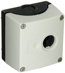 Siemens 3SB3801-0AA3 Empty Enclosure, Molded Plastic, Used With Contact Blocks, Lampholders, 1 Pole Operator