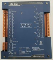 Distech CDIP-08CX-01-00 EC-8C Programmable Controller, 8UI 8DO, Log/Scheduling