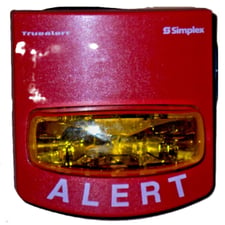 Simplex Grinnell 4906-9205 0743644 Amber Alert MCVO Wall Mount Fire Alarm Strobe