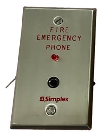 Simplex Grinnell 2084-9023 Firefighter Phone Jack Station, With Call-In LED