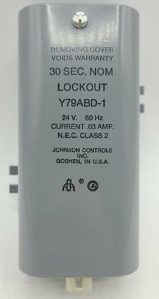 Johnson Controls Y79ABD-1 Ignition Control Module, 30 Second Nom, 24V 60Hz .03A