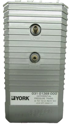 York Controls Johnson Controls 031-01269-000 Duct Pressure Transducer, VFD Only