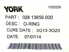 York Controls Johnson Controls 028-13856-000 O-Ring For Compressor Service Repair