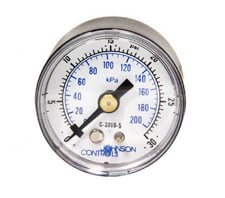 Johnson Controls G-2010-23 Air Pressure Gauge, 0-100 PSI Range