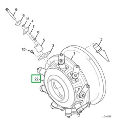 York Controls 064-48233-000 Retainer, BP Seal, For HA81 HA90 Compressors