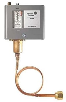 Johnson Controls P70DA-400C SPST High Pressure Control, Manual Reset w/ 36" Cap