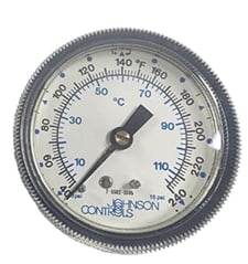 Johnson Controls T-5502-1005 Pneumatic Temperature Indicator Thermometer, 40-240