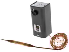 Johnson Controls A19ABC-40 Remote Bulb Temp Control, 30/110F, Diff 3.5-14 Adj