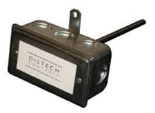 Distech TS-DMJ004 Duct Temperature Sensor, Galv Steel Enclosure, 100mm 4" Sensor
