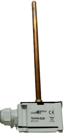 Johnson Controls TS-9104-8220 Temperature Sensor, Output NTC 10K, Channel Rod