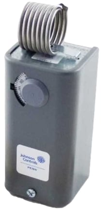 Johnson Controls A19BAC-1C Thermostat, Coiled Bulb Temp Control, SPDT, 30/110F