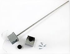 Johnson Controls TE-631JM-1 18" Duct Mount Nickel Temperature Sensor, 1k ohm