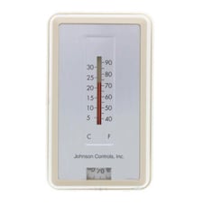 Johnson Controls T-4100-1 Direct Acting Non-Relay Vertical Pneumatic Thermostat