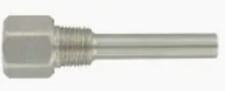 Distech TS-WS304004 Thermowell, 100mm (4in), 304 SS, 1/2" NPT, 0.260" Bore
