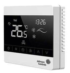 Johnson Controls T8200-TB20-9JF0 Touchscreen Thermostat, 2-Pipe Floor Heat/Cool