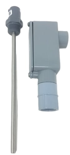 Johnson Controls TE-6312P-1 Immersion Temperature Sensor, 1k ohm Nickel Wire, 8"