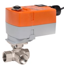 Belimo B309+TFRB24-SR Characterized Control Valve (CCV), 1/2", 3-Way, Cv 0.8