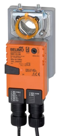 Belimo NMX120-SR Actuator, 90in-lb 10Nm, Non Fail-Safe, AC 100-240 V, 2-10V, Mod