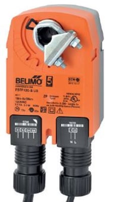 Belimo FSTF24 Fire & Smoke Actuator, 18 in-lb [2 Nm], Spring Return, AC/DC24V