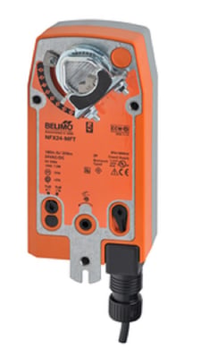 Belimo NFX24-MFT Damper Actuator, 90 in-lb 10 Nm, Spring Return, 2...10 V
