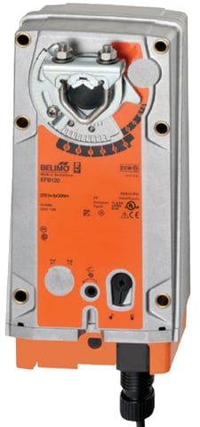 Belimo EFB120 Actuator, 270in-lb 30Nm, Spring Return, AC 100-240 V / DC 100-125V