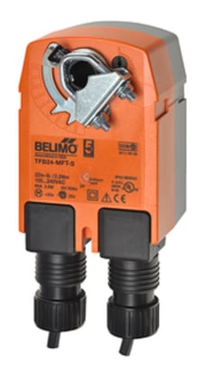 Belimo TFB24-MFT-S Damper Actuator, 22 in-lb 2.5 Nm, Spring Return, 2...10 V