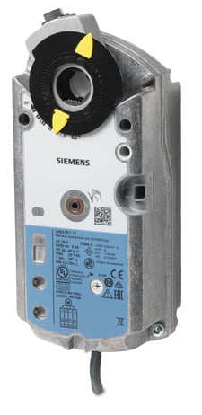 Siemens GMA161.1E Rotary Air Damper Actuator, AC/DC 24 V, DC 010 V, 7 Nm