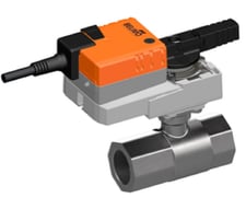 Belimo R2040-S3+NR24A Ball Valve, 2-Way, 1 1/2, With Rotary Actuator, AC/DC 24 V