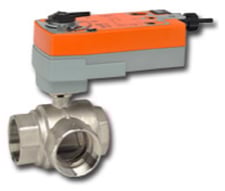 Belimo B329+AFRX24-MFT Characterized Control Valve (CCV), 1 1/4", 3-Way, Cv 10