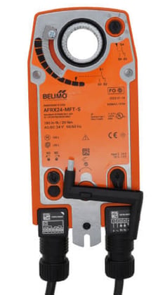 Belimo AFRX24-MFT-S Valve Actuator, Spring return, AC/DC 24 V, 2...10 V, 2x SPDT