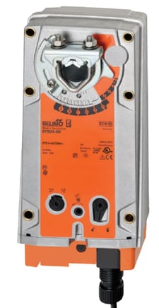 Belimo EFB24-SR Actuator, 270 in-lb 30 Nm, Spring Return, 2...10 V, Modulating