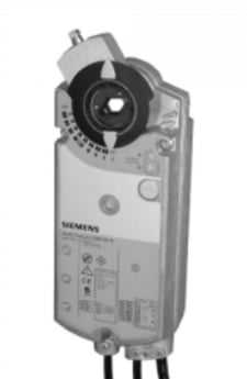 Siemens GIB131.1E Rotary Air Damper Actuator, AC 24 V, 3-position, 35 Nm, 150 s