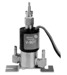 Johnson Controls V-9011-1 Three-Way Solenoid Air Valve, 12VDC