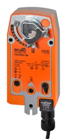 Belimo FSAFB24-SR Fire Smoke Actuator, 180in-lb 20Nm, Spring Return, 2-10 V, Mod