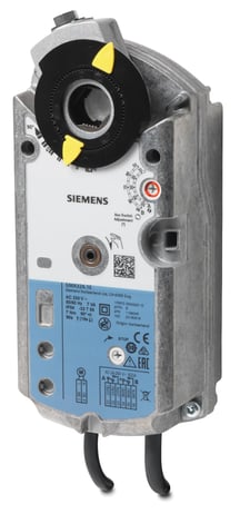 Siemens GMA326.1E Rotary Air Damper Actuator, AC 230 V, 2-Position, 7 Nm, 90/15s