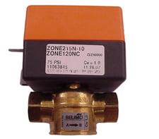 Belimo ZONE215N-10+ZONE120NC Zone Valve (ZV), 1/2", 2-way, Cv 1 Valve Actuator