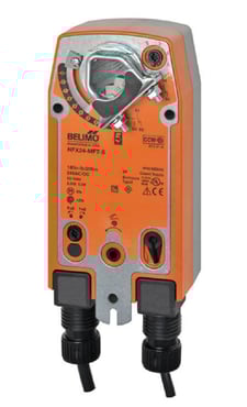 Belimo NFX24-MFT-S Damper Actuator, 90 in-lb 10 Nm, Spring Return, 2...10 V