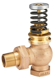 Johnson Controls V-3752-6009 1 Inch Union Angle Valve, 7.7 Cv, 3 to 6 psi