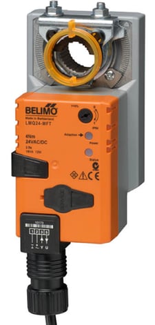 Belimo LMQB24-1 Damper Actuator, 35 in-lb [4 Nm], Non Fail-Safe, AC/DC 24 V