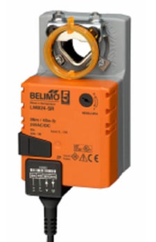 Belimo LMX24-SR Damper Actuator, 45 in-lb 5 Nm, Non Fail-Safe, 2-10V, Modulating